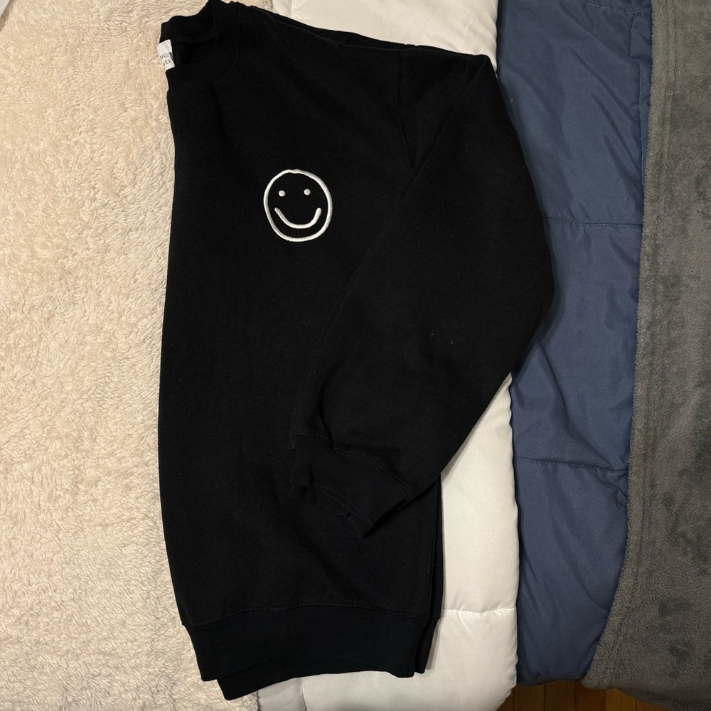 Classic Black Smiley Sweatshirt